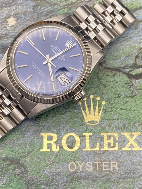 rolex 16014 blue dial|Rolex datejust ref 1601.